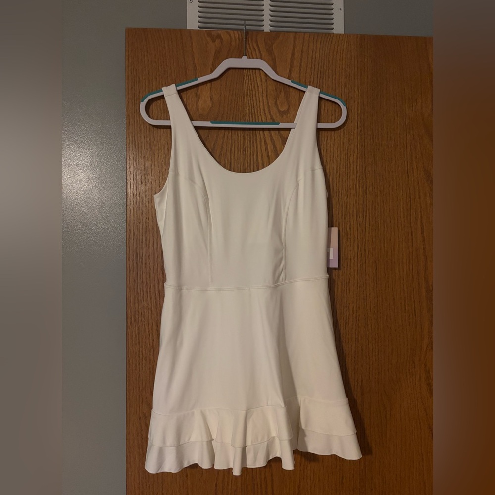 JoyLab Cream Sleeveless Dress